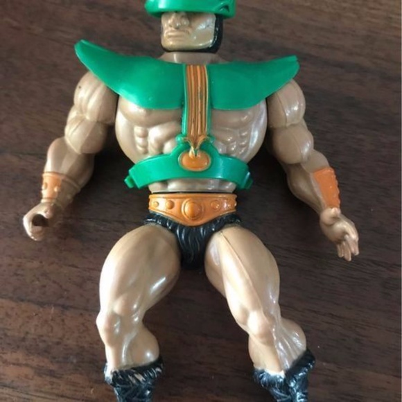 Action Figure with Green and Orange Armor - Picture 3 of 3